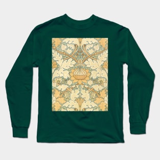 Saint James by William Morris, Vintage Textile Art Long Sleeve T-Shirt